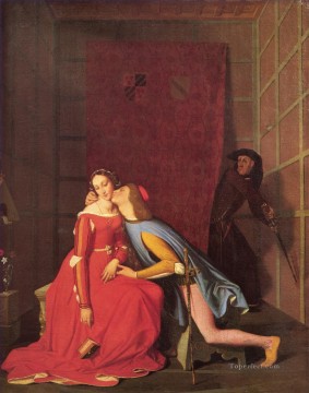  Auguste Obras - Paolo y Francesca 1819 Neoclásico Jean Auguste Dominique Ingres